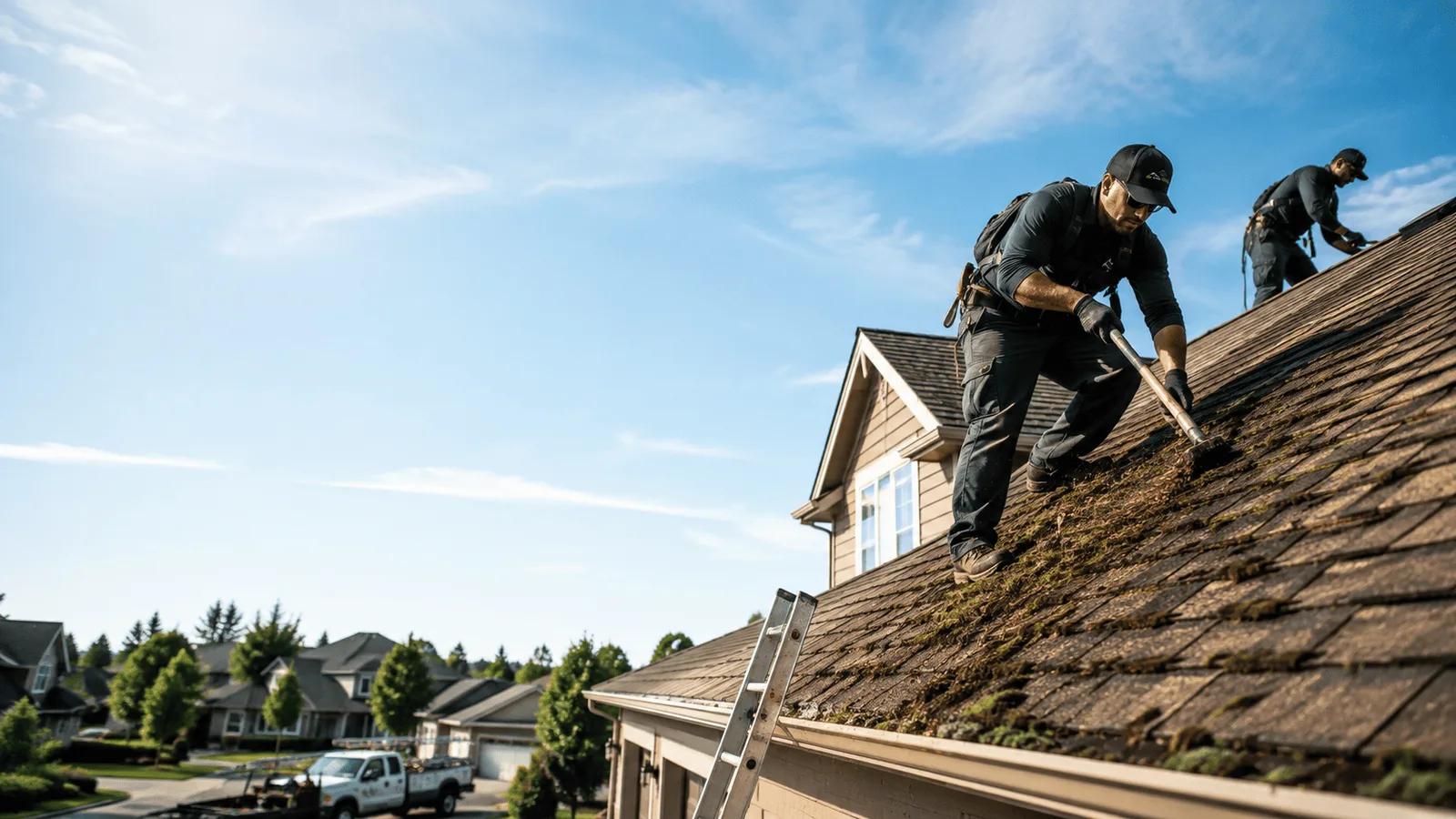 Roof Moss Removal in Sterling, CT near me
